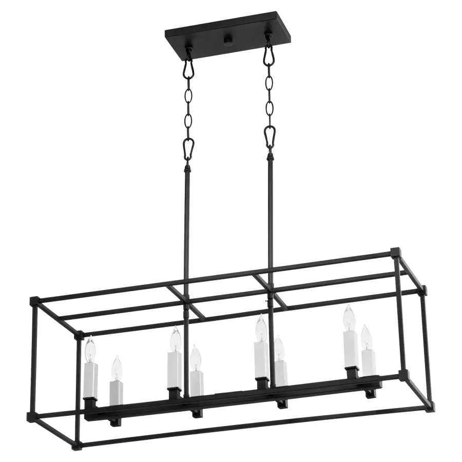 Olympus 8-Light Linear Pendant in Noir - Image 5