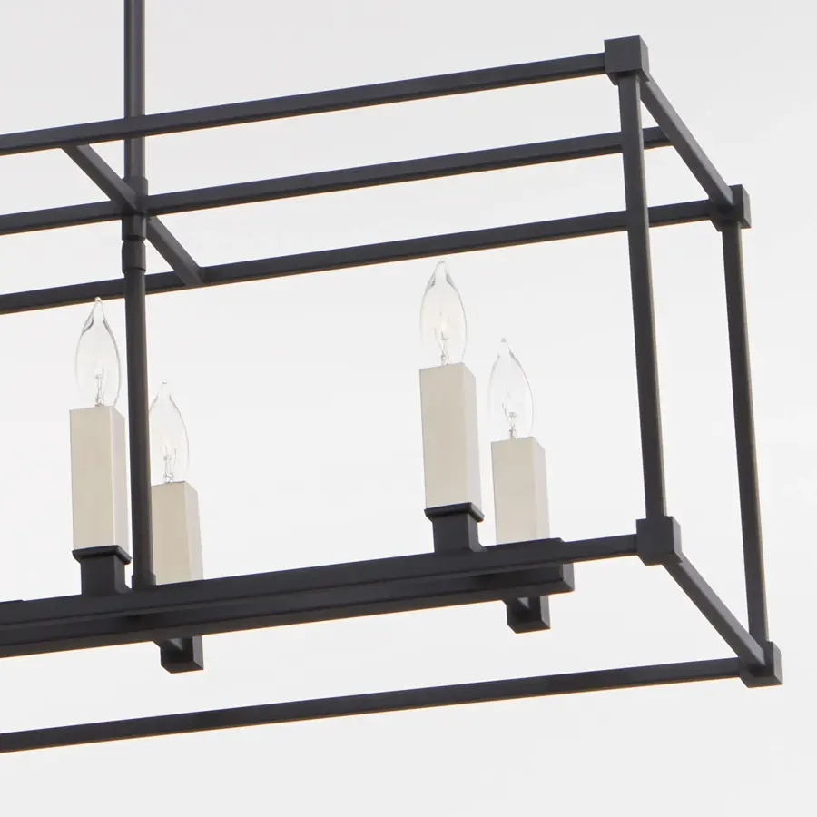 Olympus 8-Light Linear Pendant in Noir - Image 6