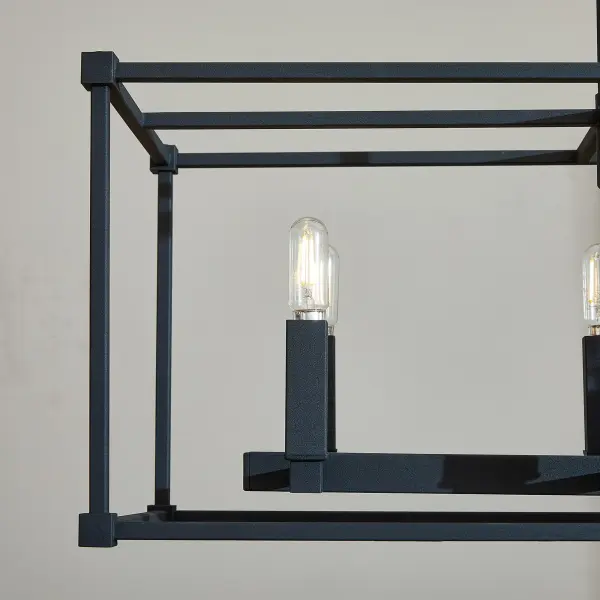 Olympus 8-Light Linear Pendant in Noir - Image 7