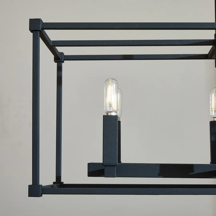 Olympus 8-Light Linear Pendant in Noir - Image 7