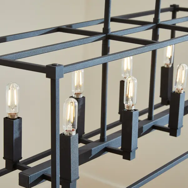 Olympus 8-Light Linear Pendant in Noir - Image 8