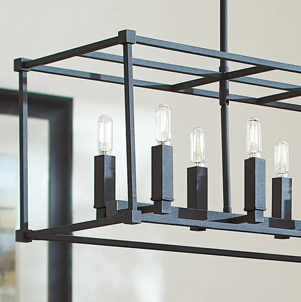 Olympus 8-Light Linear Pendant in Noir - Image 10