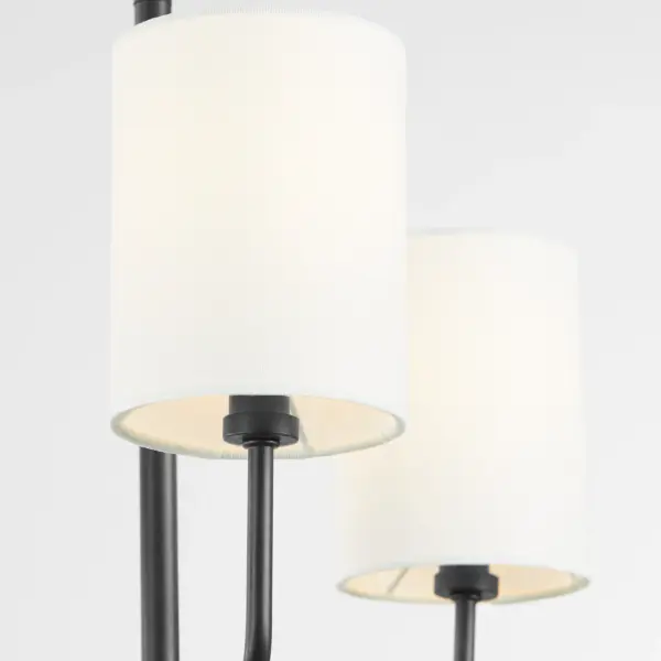 Harmony 3-Light Chandelier in Matte Black - Image 4