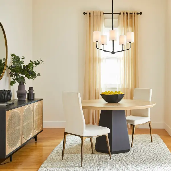 Harmony 5-Light Chandelier in Matte Black - Image 11