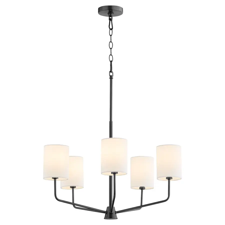 Harmony 5-Light Chandelier in Matte Black - Image 3
