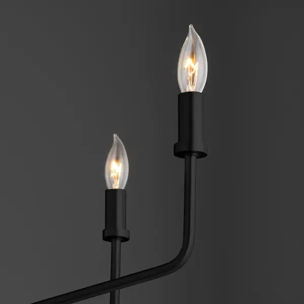 Harmony 5-Light Chandelier in Matte Black - Image 4
