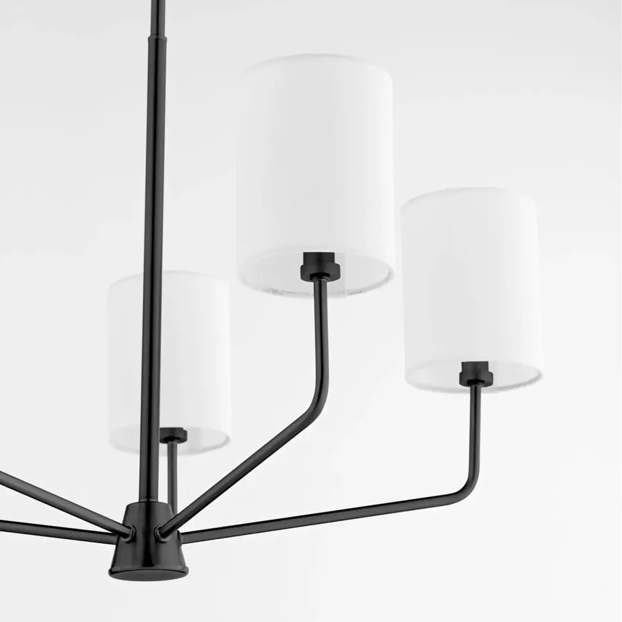 Harmony 5-Light Chandelier in Matte Black - Image 7