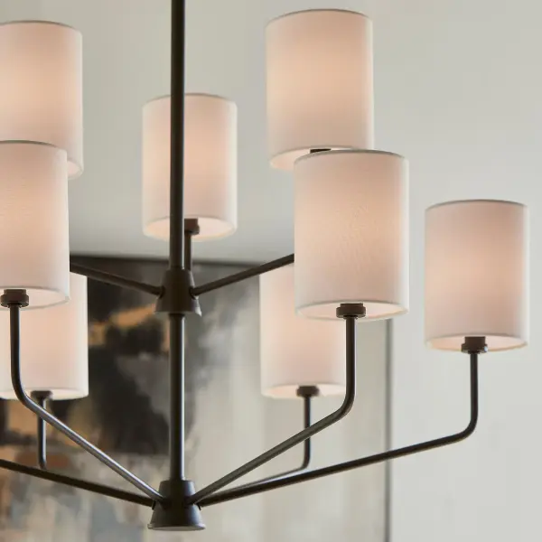 Harmony 9-Light Chandelier in Matte Black - Image 6