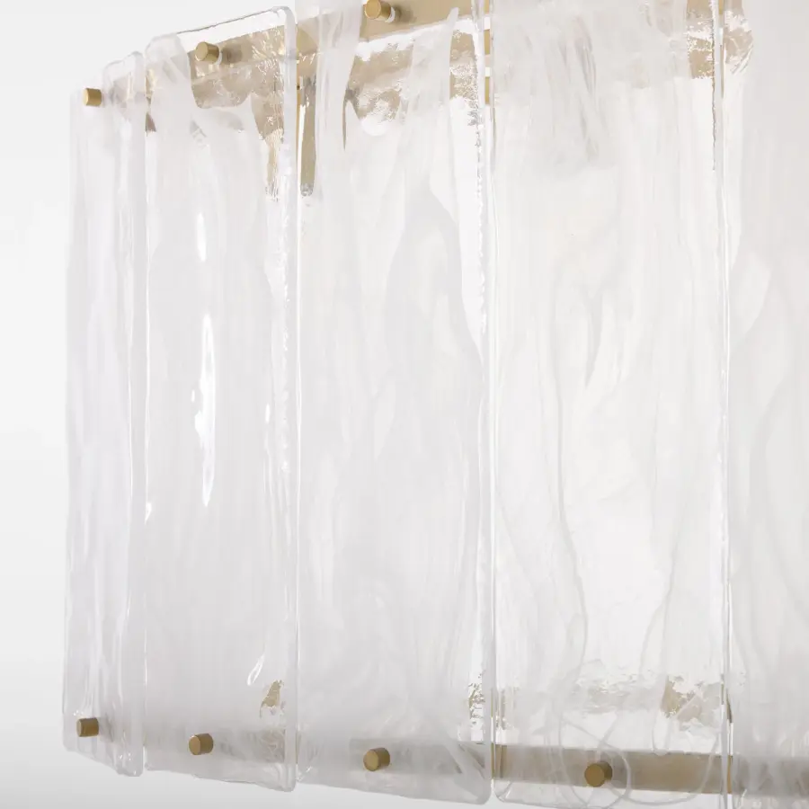 Prestige 6-Light Linear Chandelier in Aged Brass - Image 4