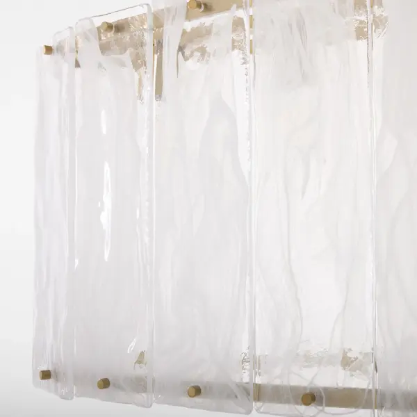 Prestige 6-Light Linear Chandelier in Aged Brass - Image 5