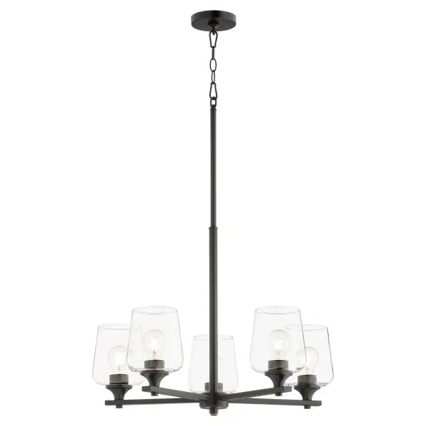Classic Traditional Chandelier with Modern Matte Black Finish - Image 2
