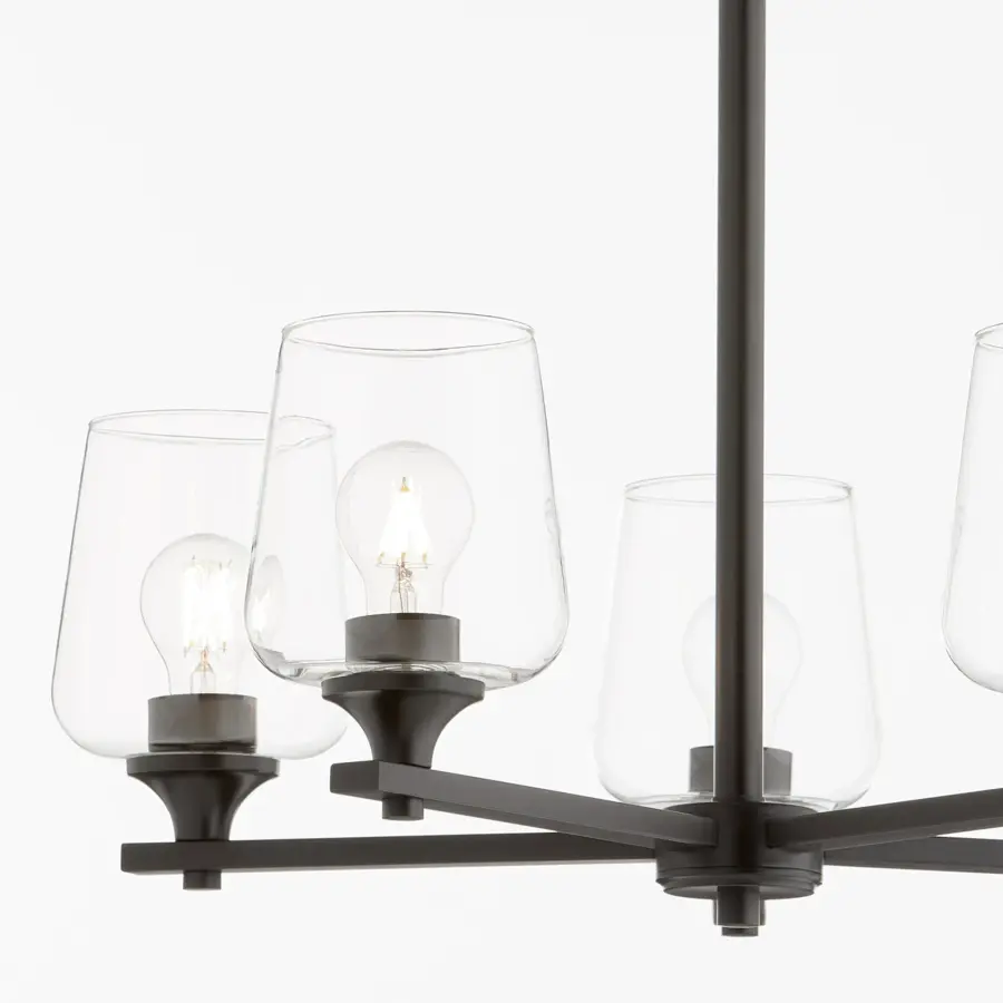 Classic Traditional Chandelier with Modern Matte Black Finish - Image 3