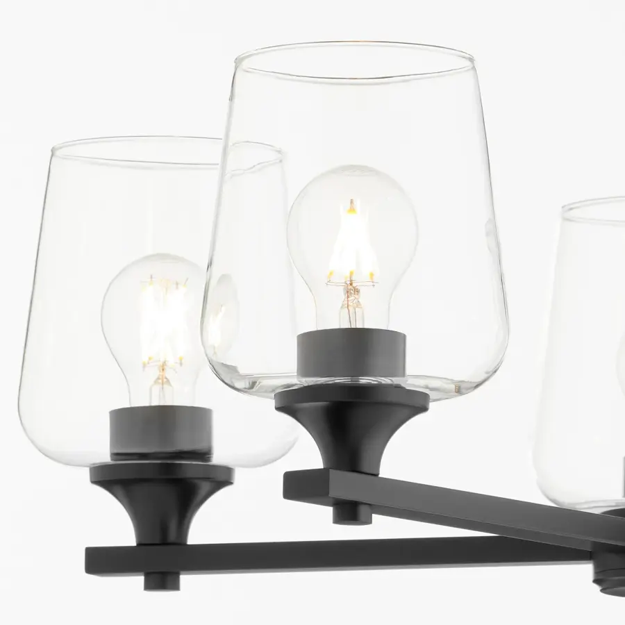 Classic Traditional Chandelier with Modern Matte Black Finish - Image 4