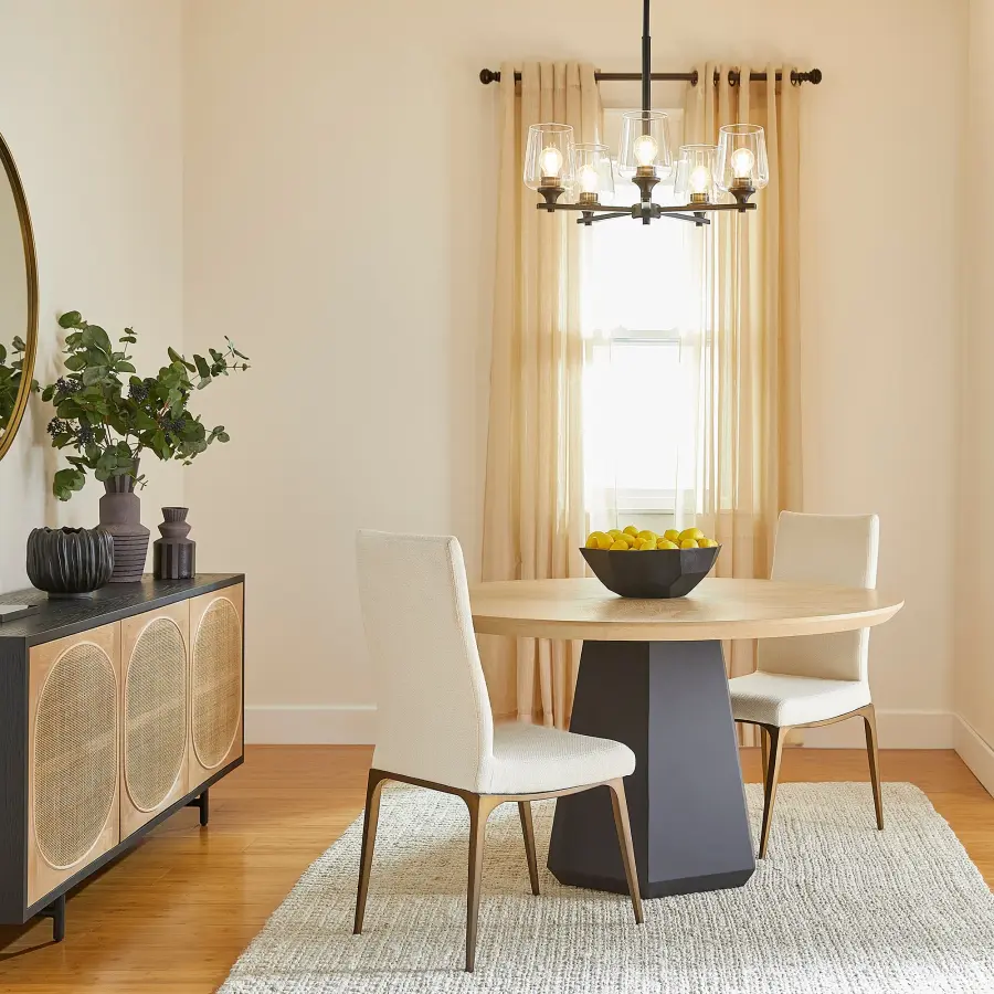 Classic Traditional Chandelier with Modern Matte Black Finish - Image 9