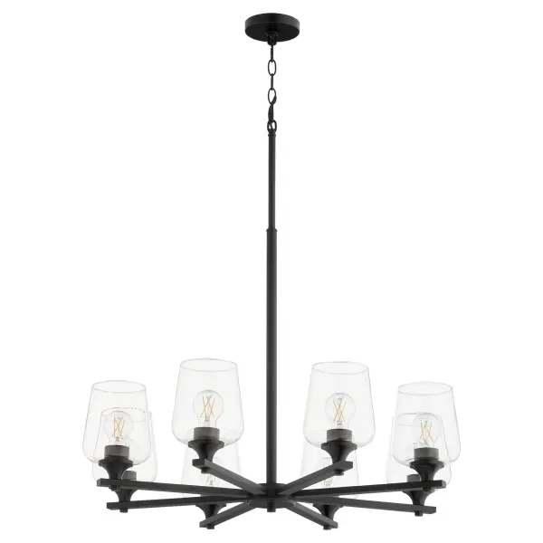 Classic Traditional Chandelier with Modern Matte Black Finish - Image 1