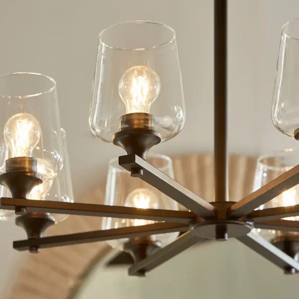 Classic Traditional Chandelier with Modern Matte Black Finish - Image 4