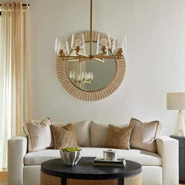 Veno 8-Light Chandelier in Aged Brass - Image 8