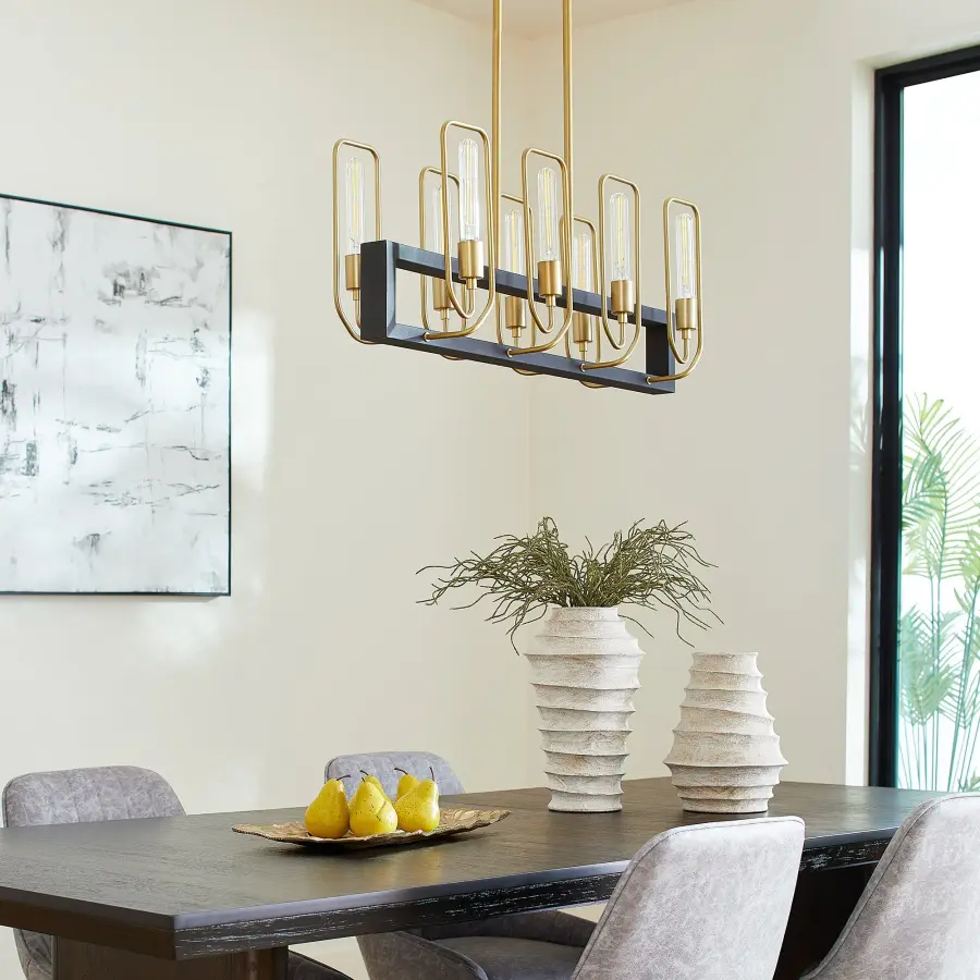 Bold Linear Design with Sophisticated Two-Tone Finish - Image 9