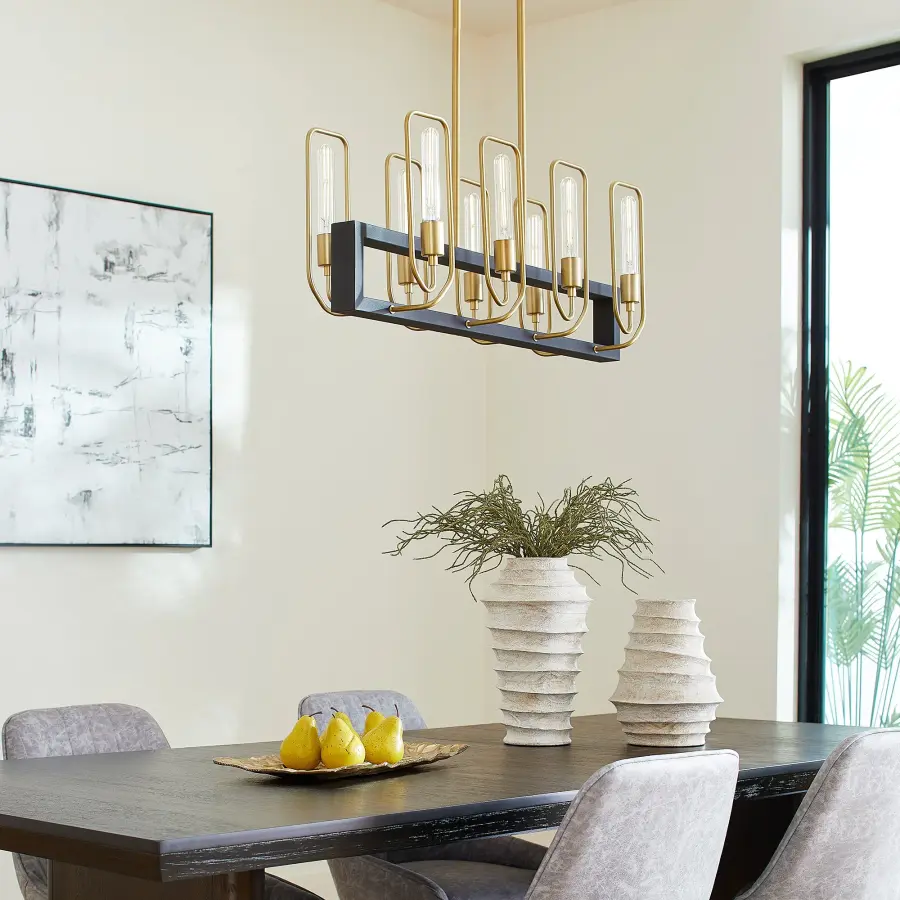 Bold Linear Design with Sophisticated Two-Tone Finish - Image 10