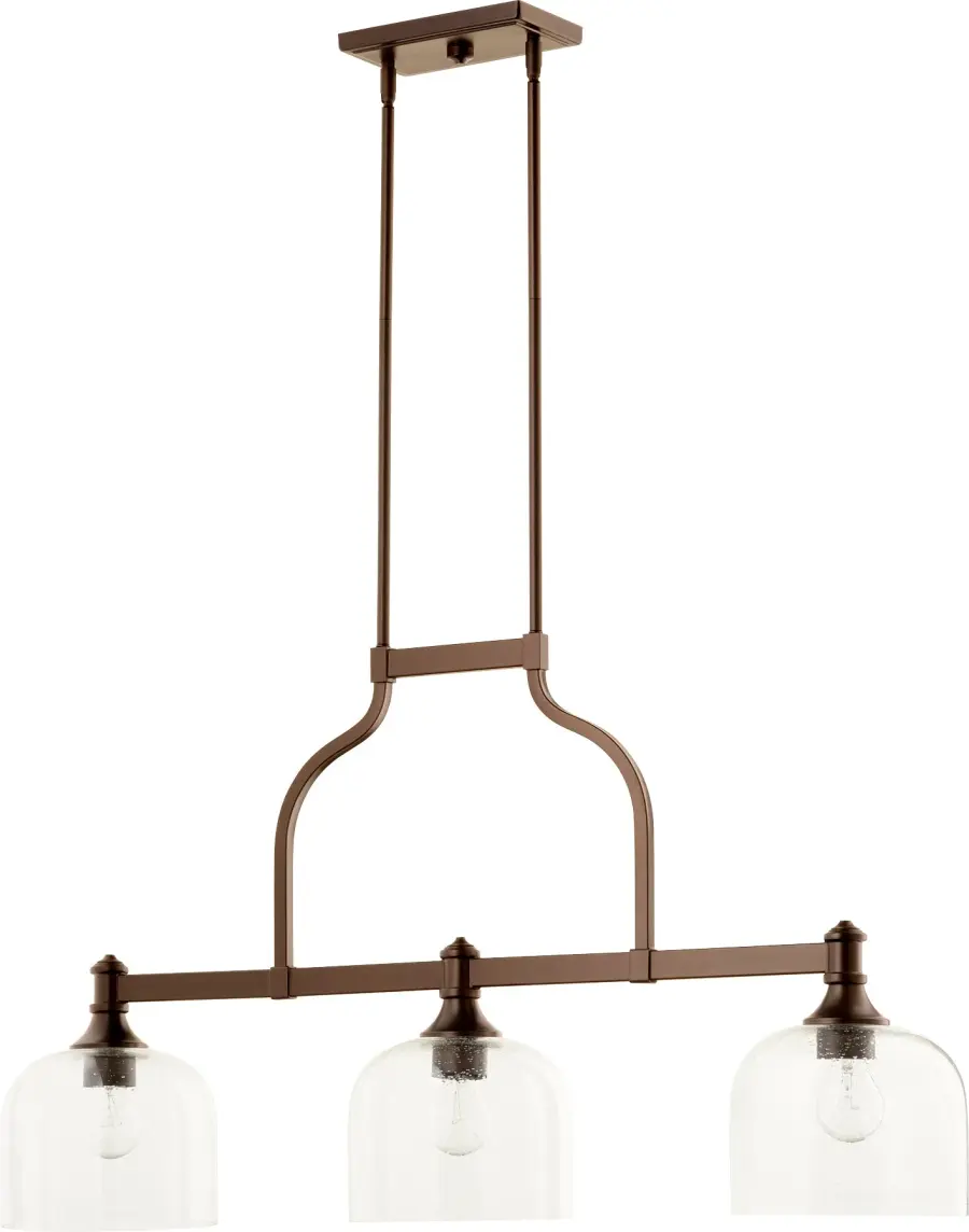 Richmond 3-Light Traditional Oiled Bronze Linear Pendant