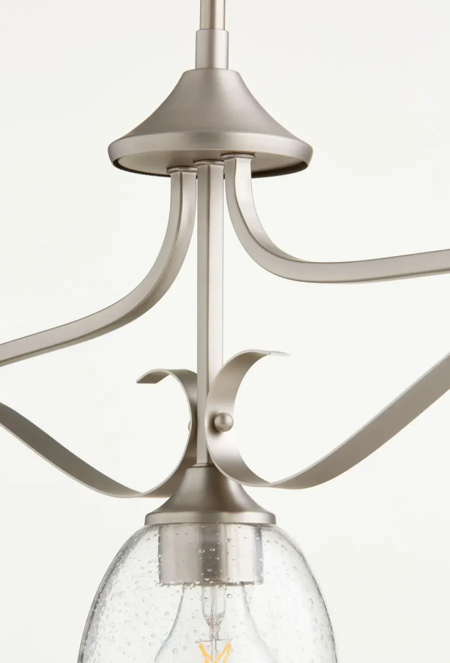 Jardin 3-Light Transitional Linear Pendant in Satin Nickel - Image 2