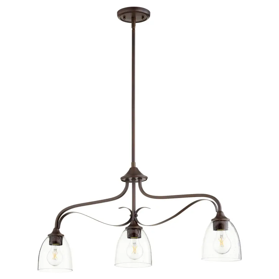 Jardin 3-Light Oiled Bronze Linear Pendant