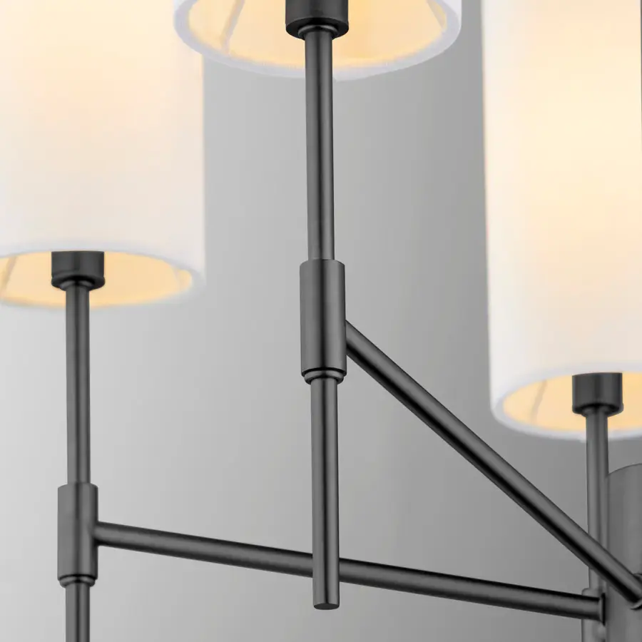 Hamilton 5-Light Chandelier in Matte Black - Image 3