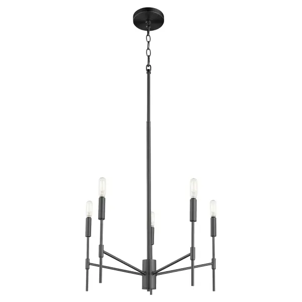 Hamilton 5-Light Chandelier in Matte Black - Image 6