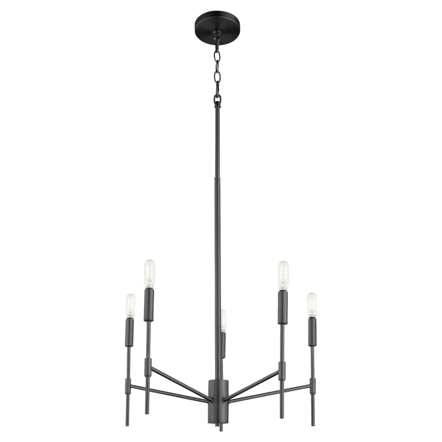 Hamilton 5-Light Chandelier in Matte Black - Image 6