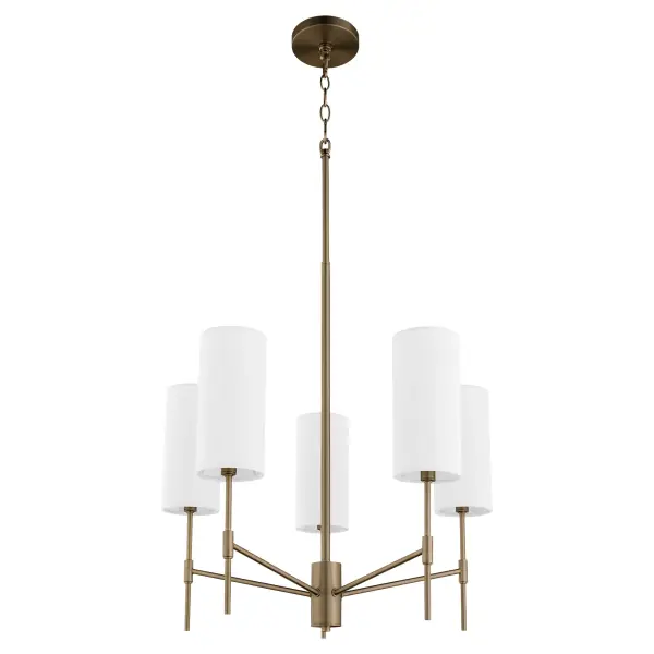 Hamilton 5-Light Chandelier in Dark Brass - Image 1