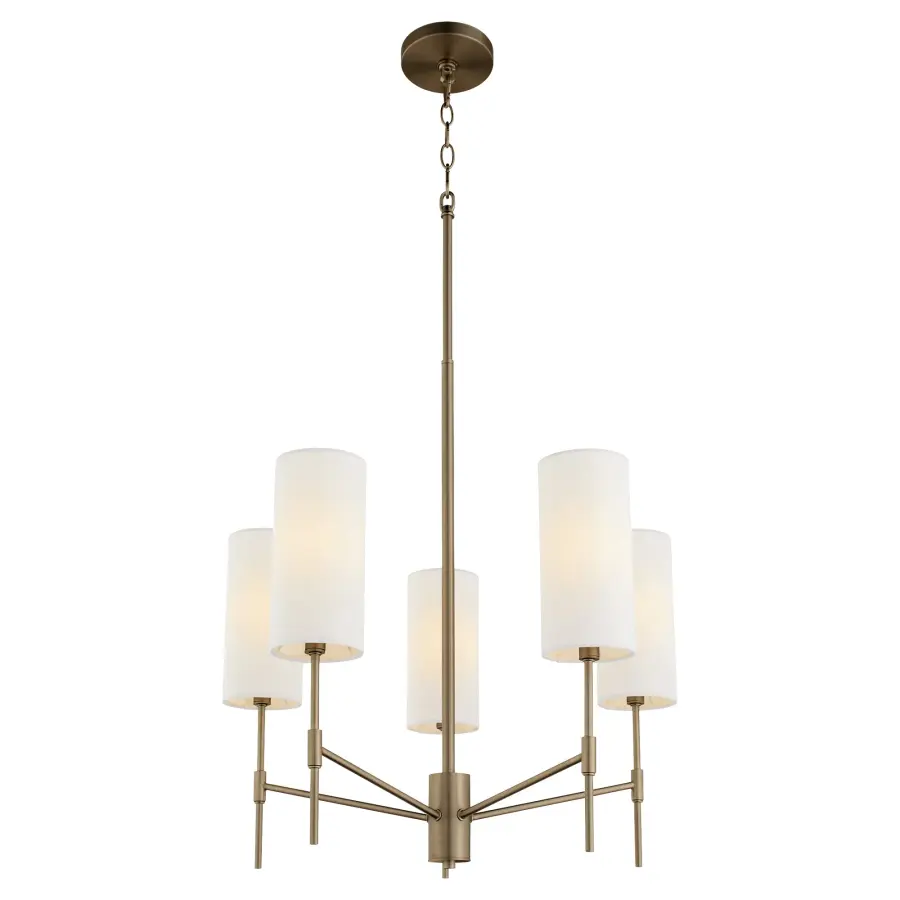 Hamilton 5-Light Chandelier in Dark Brass - Image 2