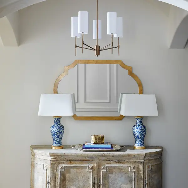 Hamilton 5-Light Chandelier in Dark Brass - Image 11