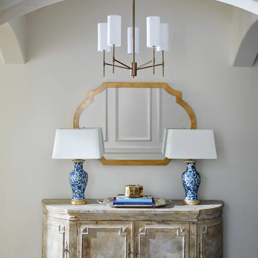 Hamilton 5-Light Chandelier in Dark Brass - Image 11