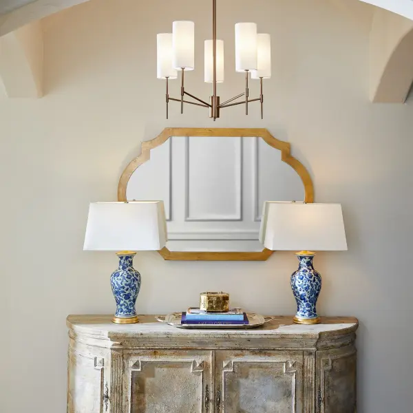 Hamilton 5-Light Chandelier in Dark Brass - Image 12