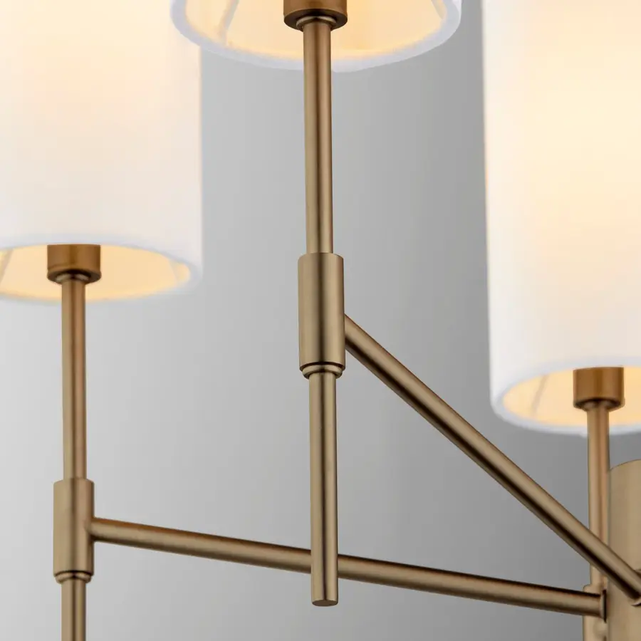 Hamilton 5-Light Chandelier in Dark Brass - Image 3