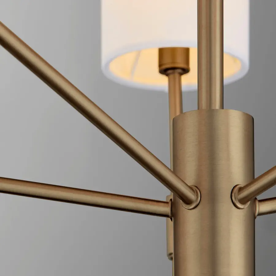 Hamilton 5-Light Chandelier in Dark Brass - Image 4