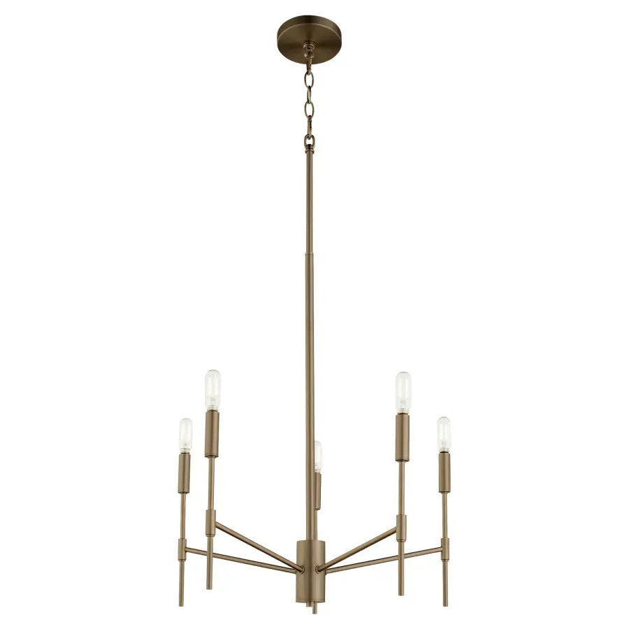 Hamilton 5-Light Chandelier in Dark Brass - Image 6
