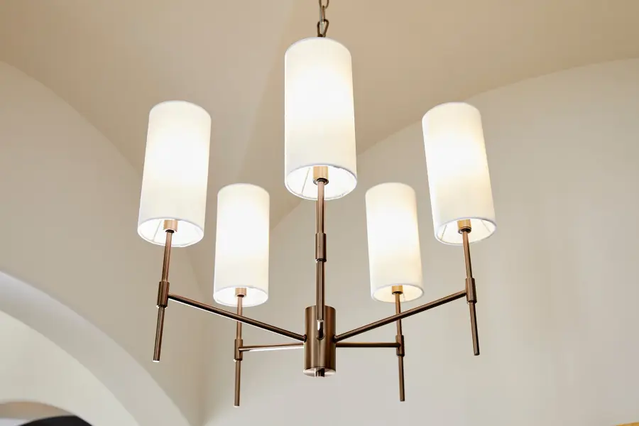 Hamilton 5-Light Chandelier in Dark Brass - Image 9