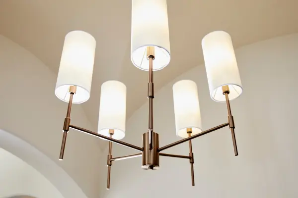 Hamilton 5-Light Chandelier in Dark Brass - Image 10
