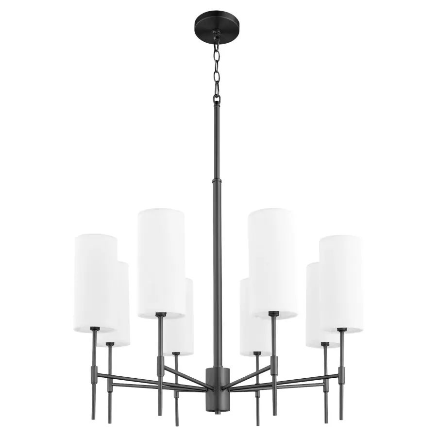 Hamilton 8-Light Chandelier in Matte Black - Image 1