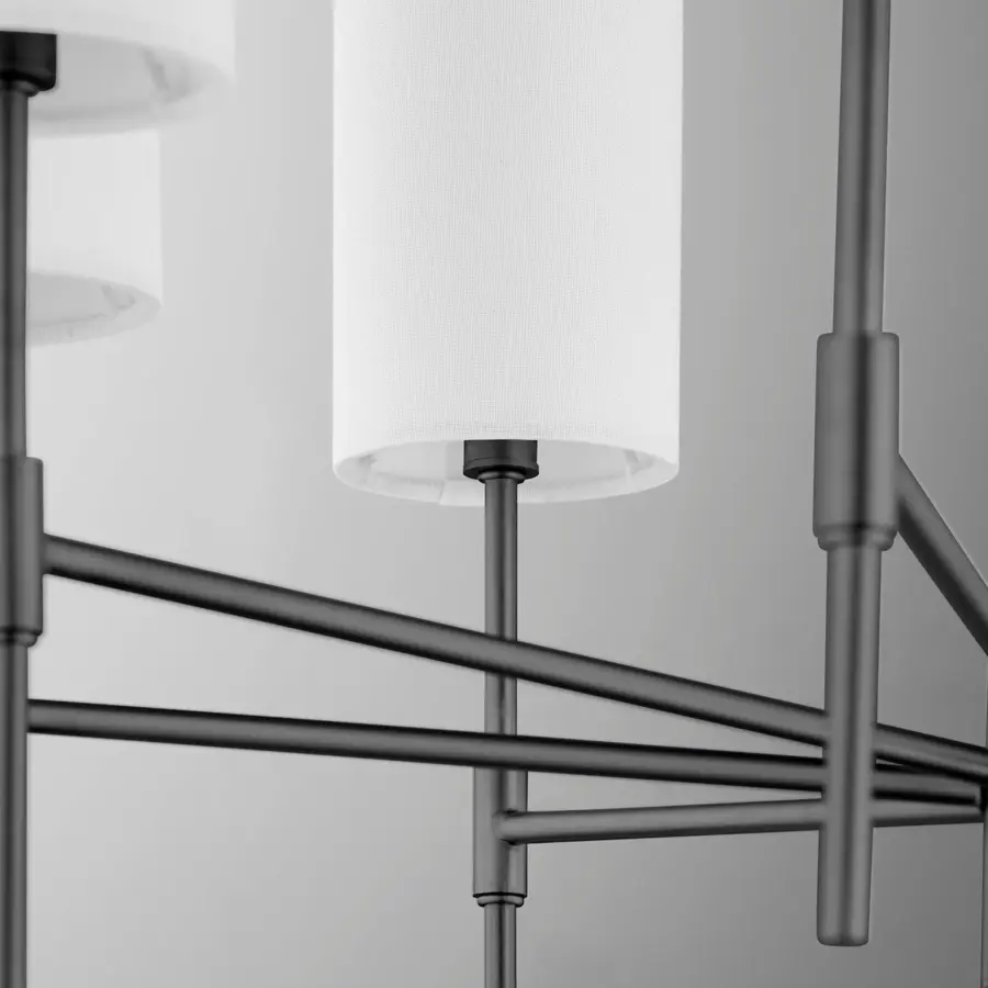 Hamilton 8-Light Chandelier in Matte Black - Image 3