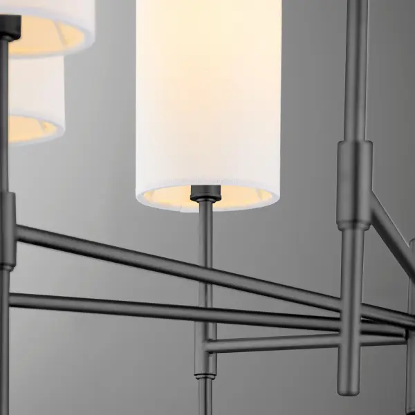 Hamilton 8-Light Chandelier in Matte Black - Image 4