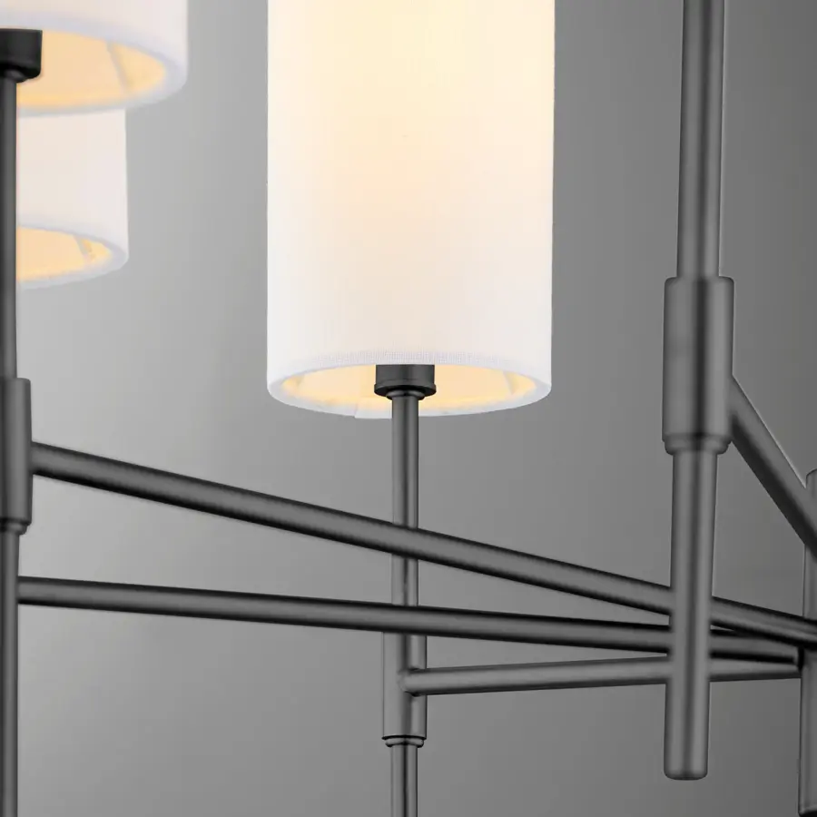 Hamilton 8-Light Chandelier in Matte Black - Image 4