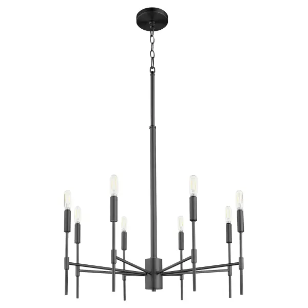 Hamilton 8-Light Chandelier in Matte Black - Image 5