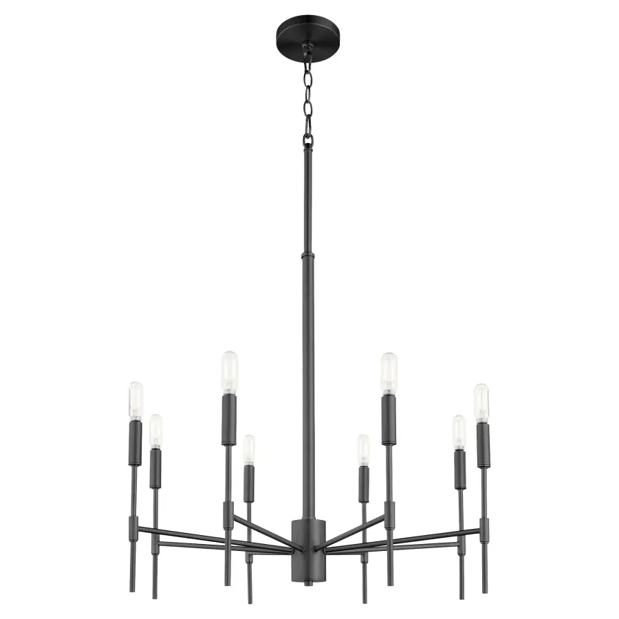 Hamilton 8-Light Chandelier in Matte Black - Image 6