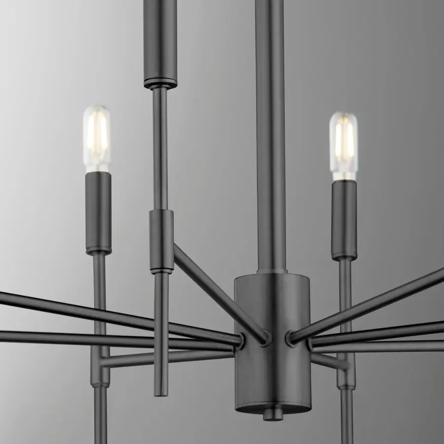 Hamilton 8-Light Chandelier in Matte Black - Image 8