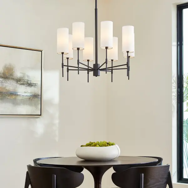 Hamilton 8-Light Chandelier in Matte Black - Image 10