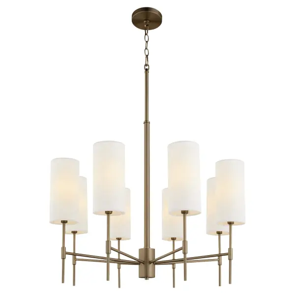 Hamilton 8-Light Chandelier in Dark Brass - Image 2