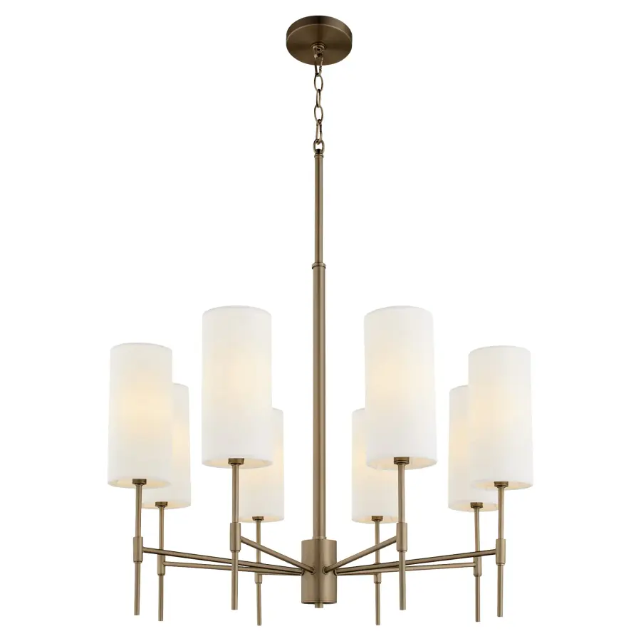 Hamilton 8-Light Chandelier in Dark Brass - Image 2