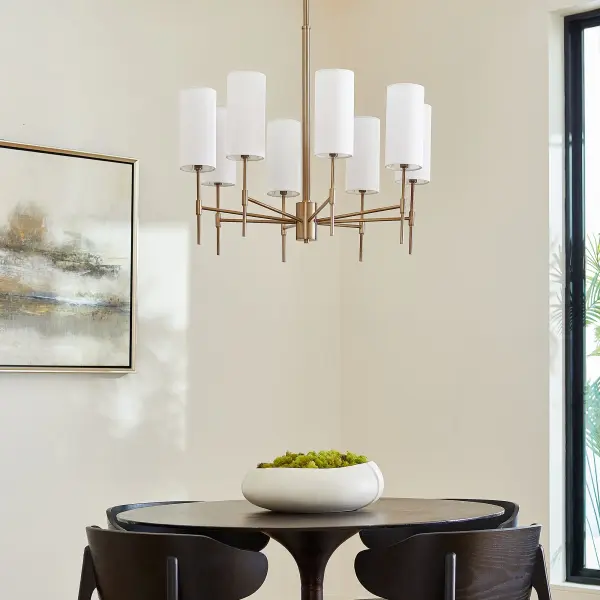 Hamilton 8-Light Chandelier in Dark Brass - Image 12